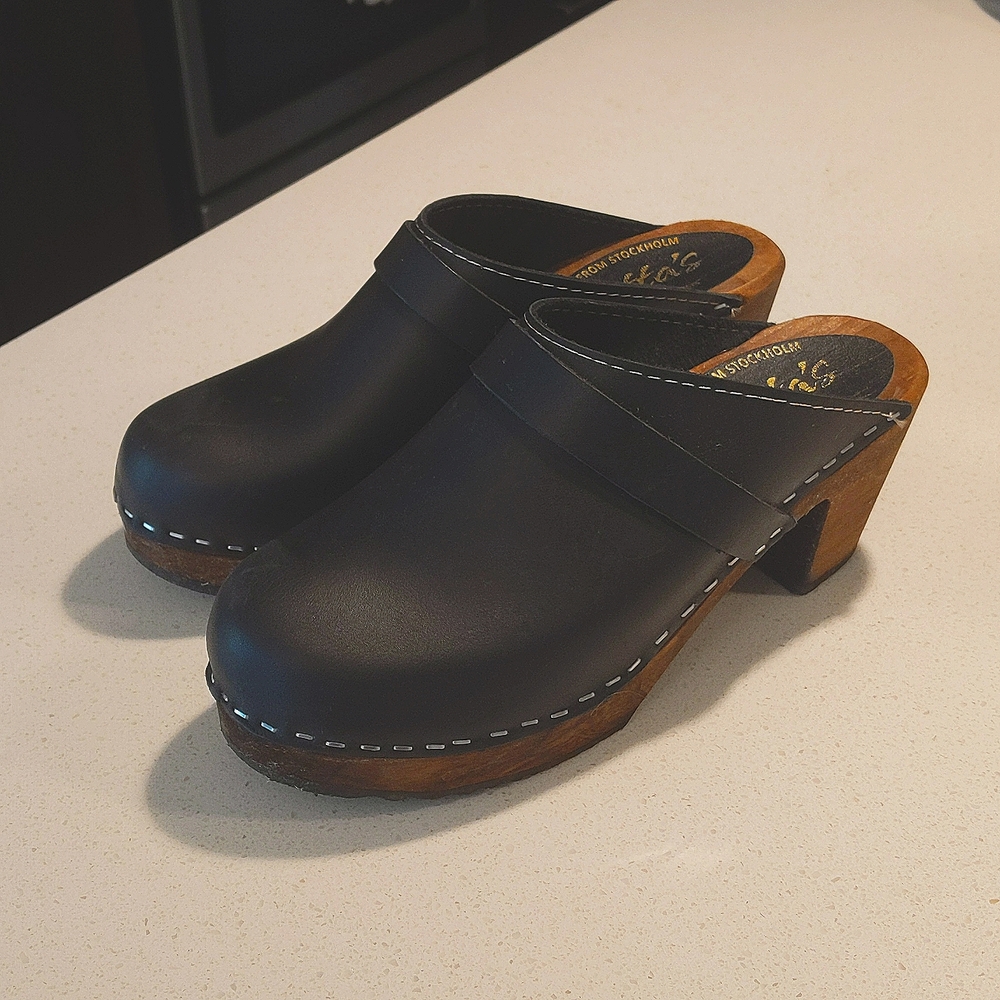 Lotta's from Stockholm, size EU 38, black clogs
